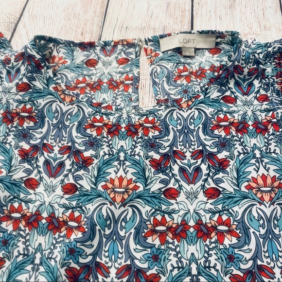 LOFT Scroll Flutter Sleeve Top - Picture 11 of 11